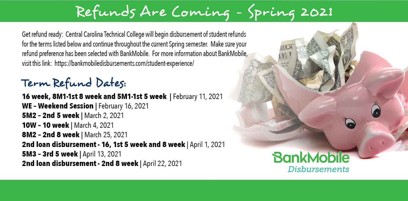 spring 2021 refund dates