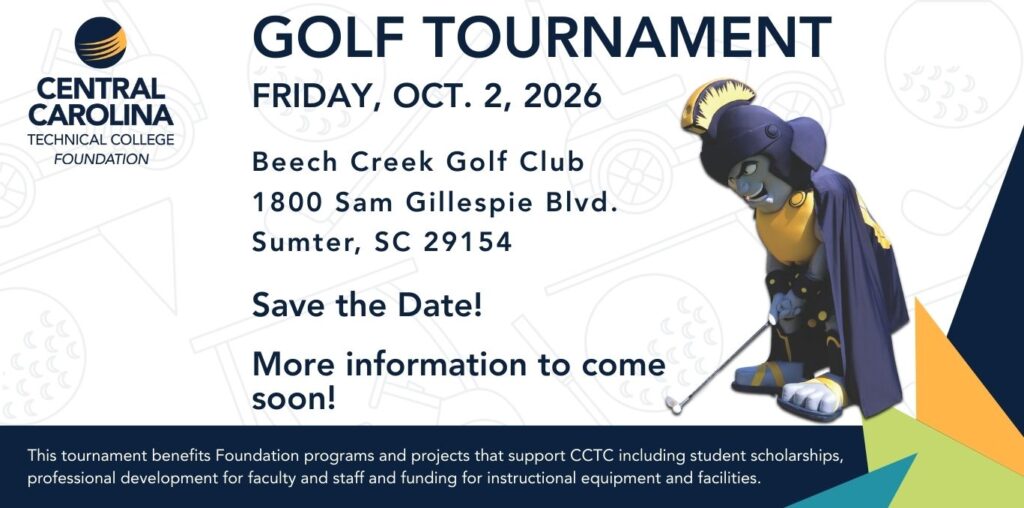 Golf tournament - Save the Date! Happening Friday, Oct. 2, 2026
