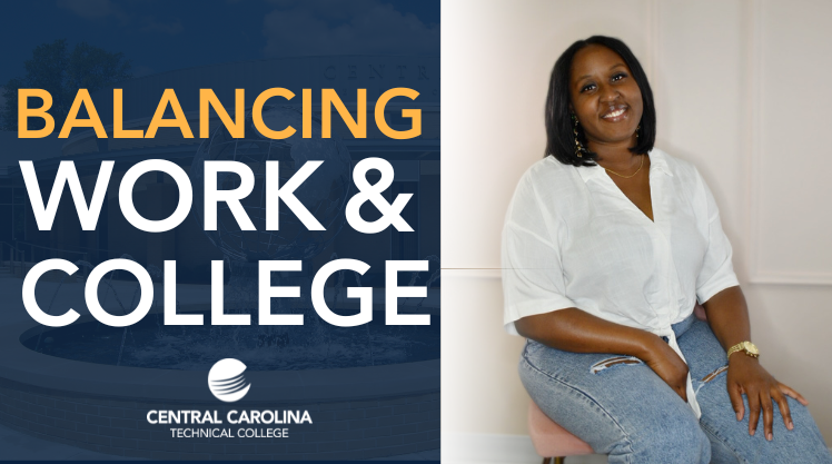 Balancing work and college with a student photo.