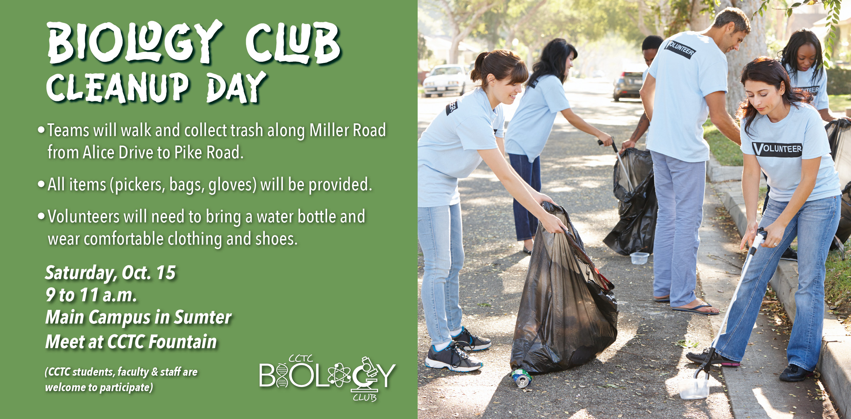 Bio Club Clean Up Day Oct 2022